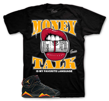 Retro 7 Citrus Shirt - Money Talk - Black