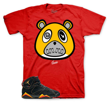 Retro 7 Citrus Shirt - ST Bear - Red