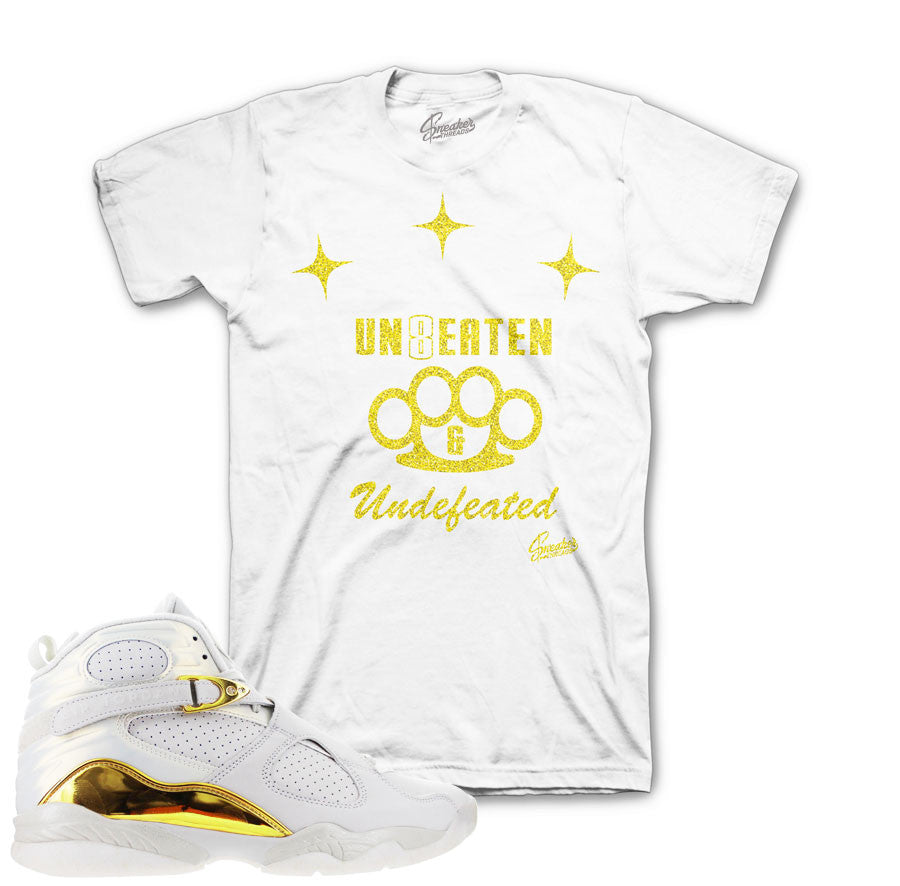 Shirts match Jordan 8 champagne retro 8 championship pack.