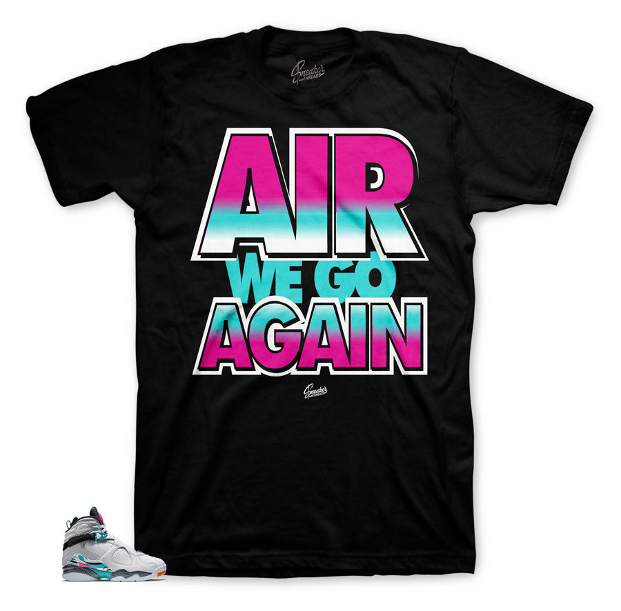 Jordan Air shirts to match Jordan 8 South Beach