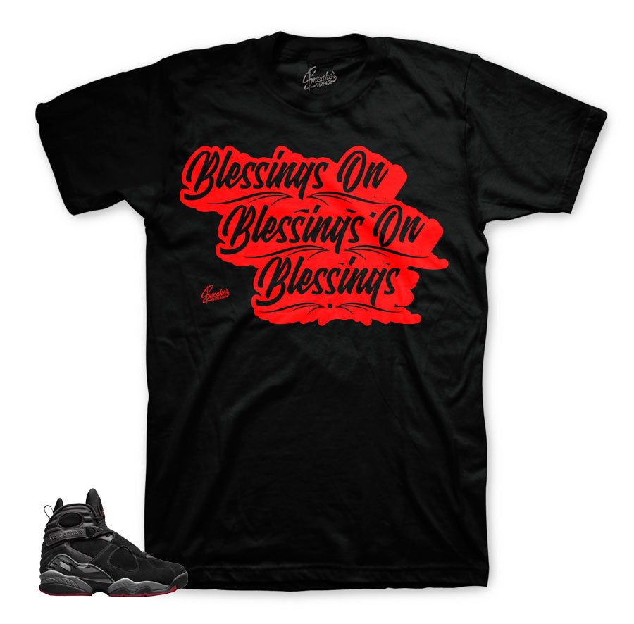 Shirts and tees match jordan 8 bred sneaker | Official clothing.