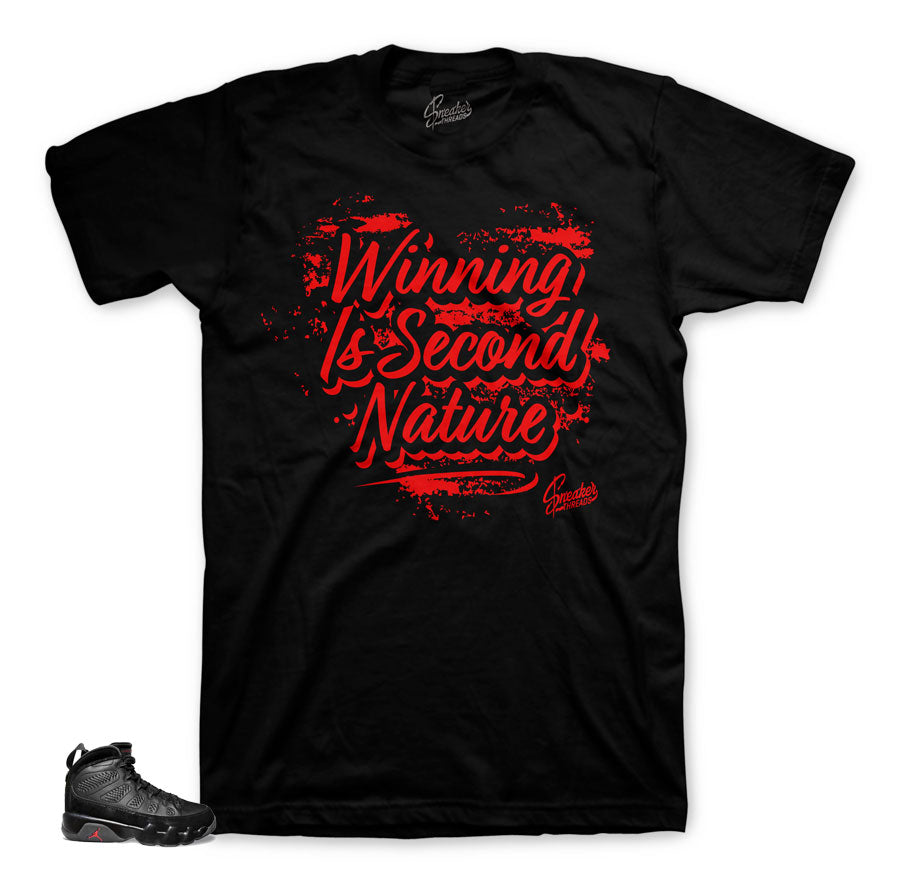 Bred 9 sneaker tees match shoes. Hustle state of mins sneaker tee.