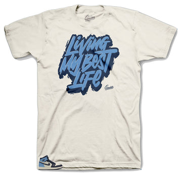 Obsidian UNC Jordan 1 sneakers have matching shirts deigned to match perfectly 