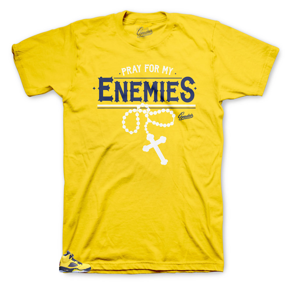 Michigan 5 Enemies shirt to wear with fit perfect