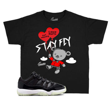 Kids 72-10 11 Shirt - Money Over Love - Black
