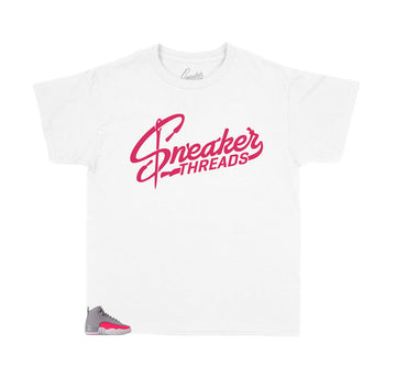 Sneaker shirts gear to match Jordan 12 Racer Pink Kids clothing