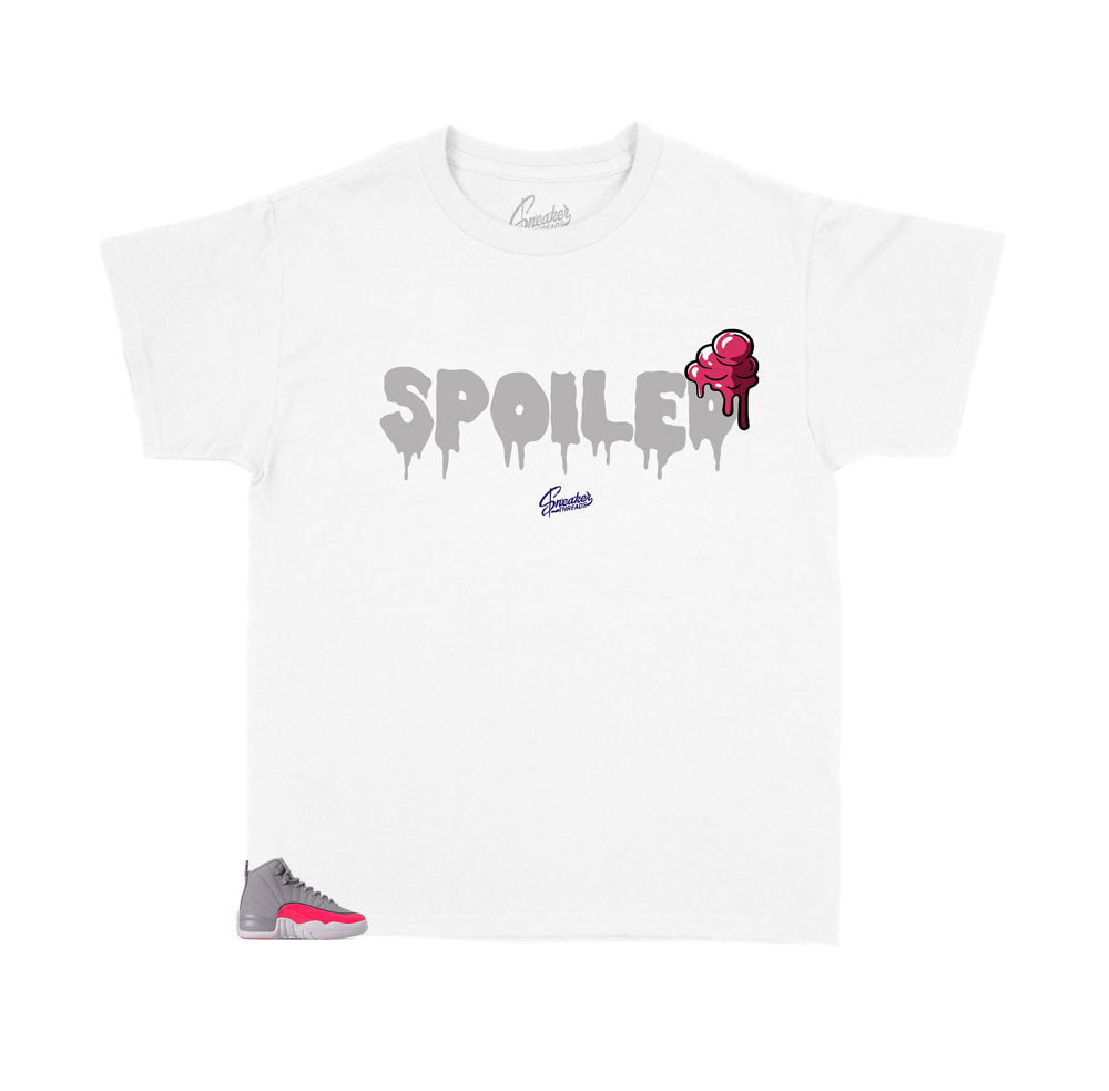 Jordan 12 Racer Pink Spoiled shirt to match sneakers perfect for kids