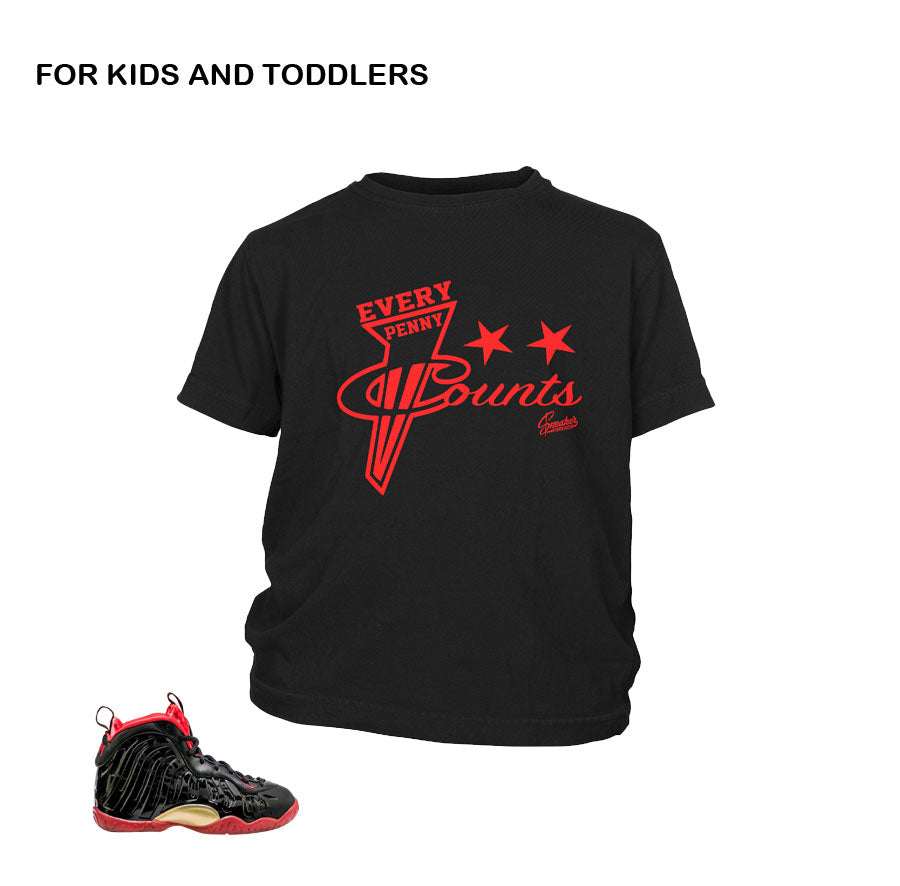 Kids vamposite foam shirts and clothing match dracula foamposite.