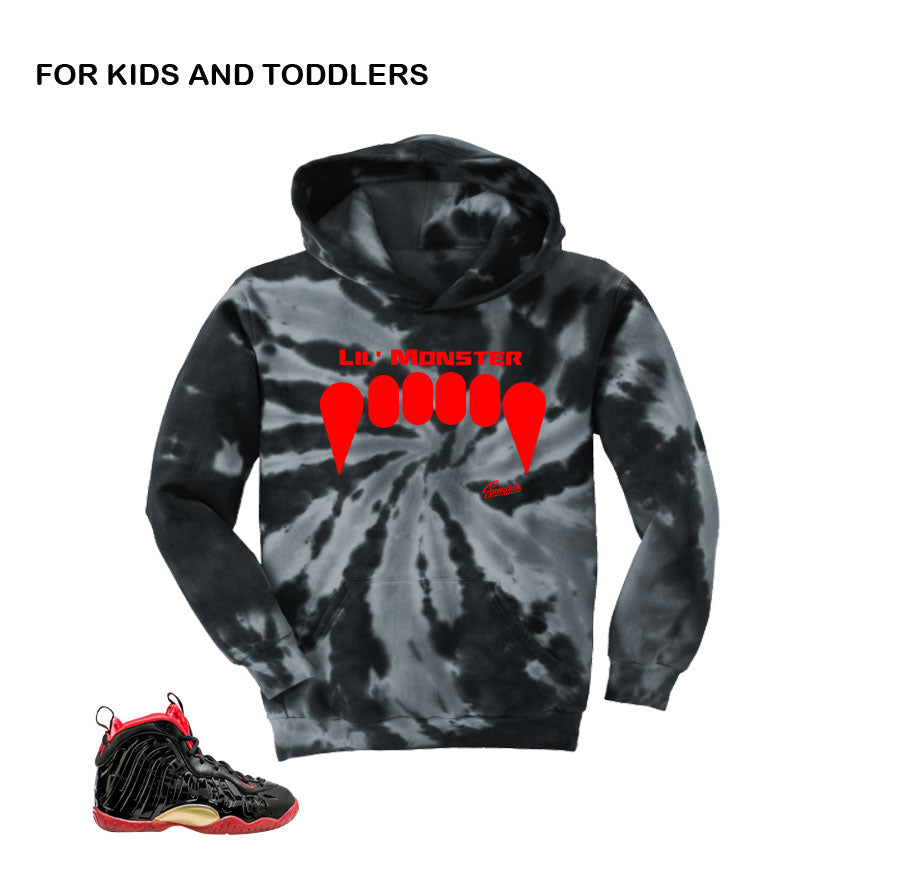 Kids foam hoodies match vamposite shoes | Lil posite dracula hoody.