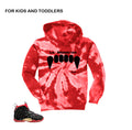 Kids foam hoodies match vamposite shoes | Lil posite dracula hoody.