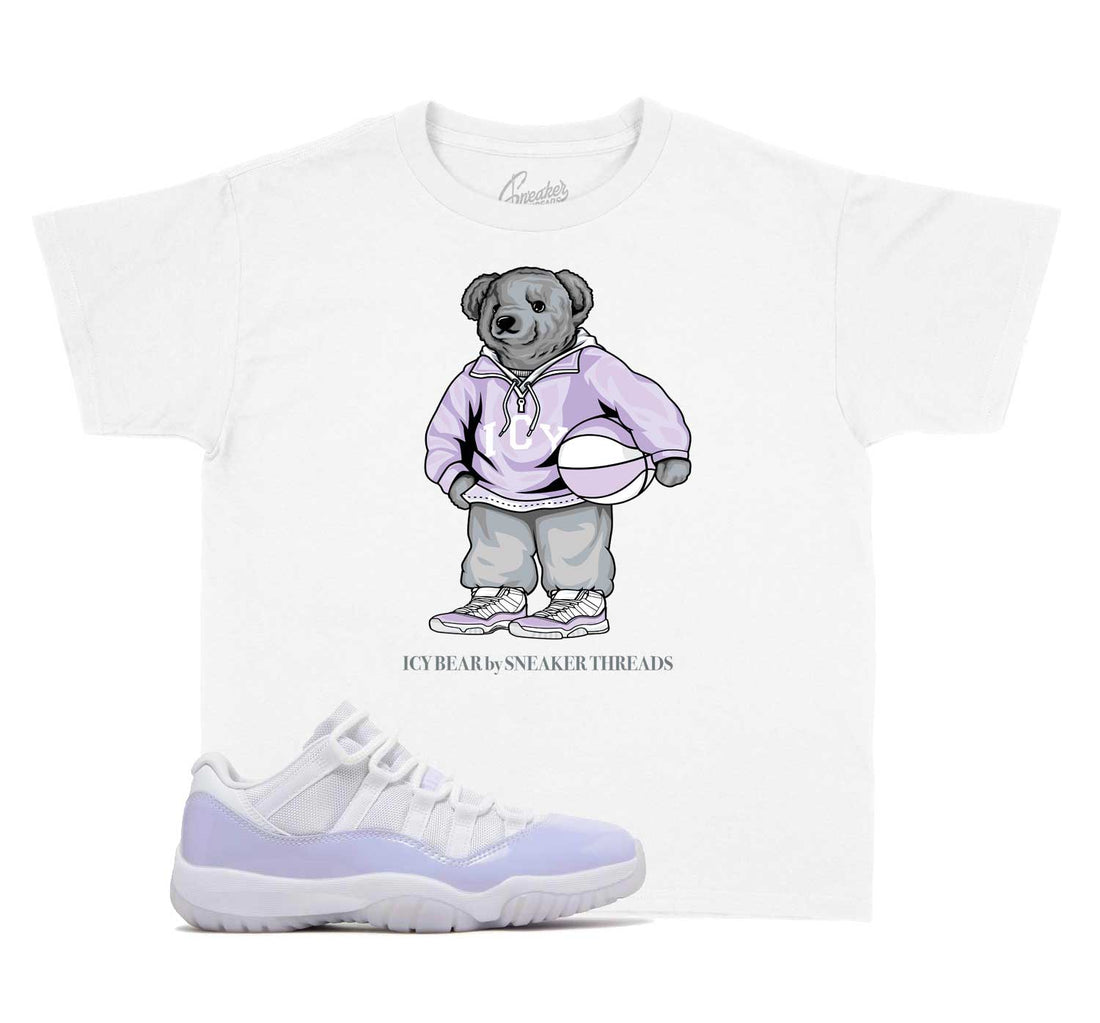 Kids Jordan 11 pure violet sneaker tees