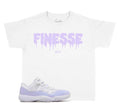 Kids Jordan 11 pure violet sneaker tees