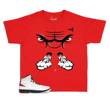 Kids Chicago 2 Shirt - Raging Face - Red