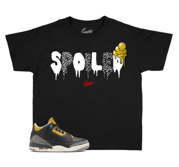 Kids Cement Gold 3 Shirt - Spoiled - Black