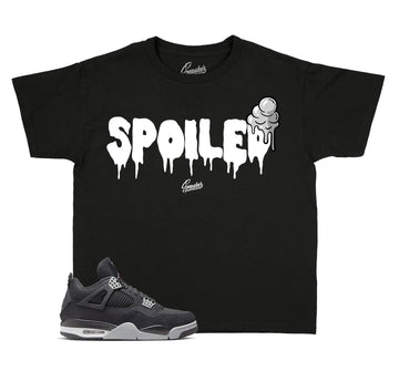 Kids Black Canvas 4 Shirt - Spoiled - Black