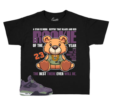 Kids Canyon Purple 4 Shirt - Rookie Bear - Black