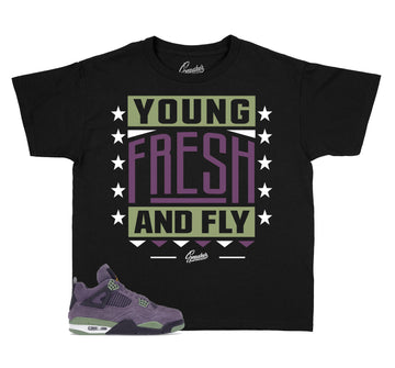 Kids Canyon Purple 4 Shirt - Young Fresh - Black