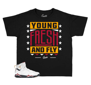 Kids Cardinal 7 Shirt - Young Fresh- Black