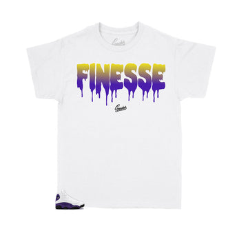 Jordan 13 Lakers coolest shirt for kids