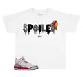 Kids Sneaker tees Match Jordan 3 Cardinal Red 