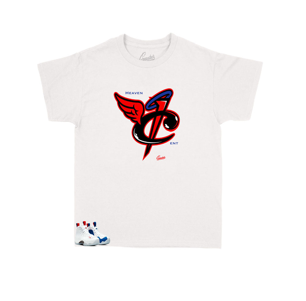 Kids USA Foamposite shirt collection to match best with sneakers
