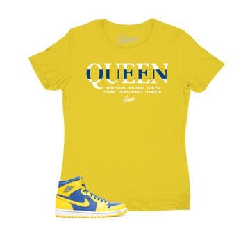 Womens Laney 1 Shirt - Queen Worldwide - Yellow