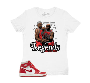 Womens Newstalgia 1 Shirt - Legends - White