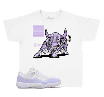 Kids Jordan 11 pure violet sneaker tees