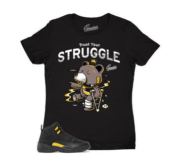 Womens Black Taxi 12 Shirt - Trust Your struggle - Black