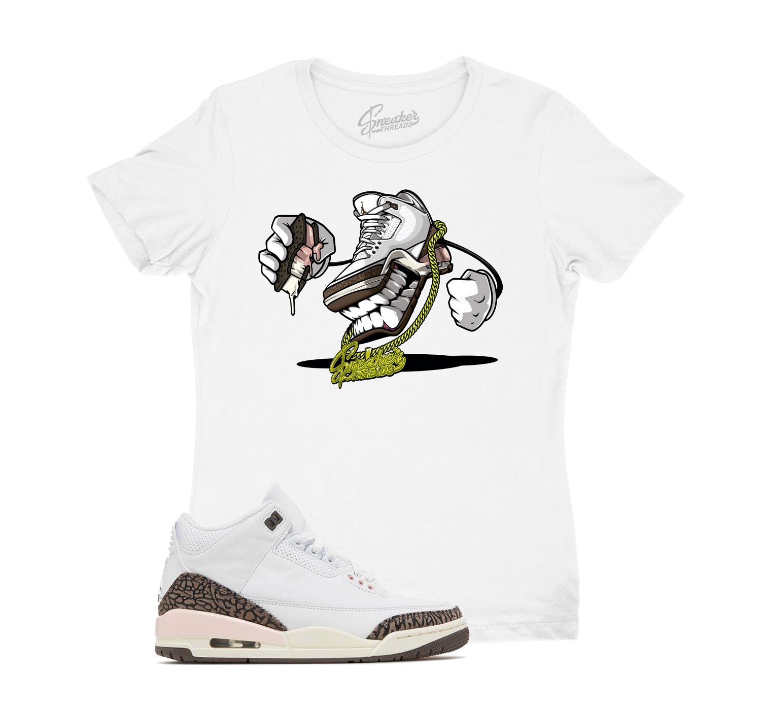 Womens Jordan 3 neapolitan sneaker tees