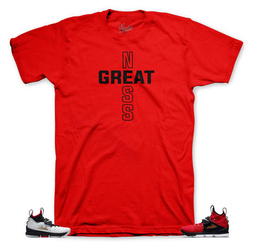 Lebron 15 sneaker matching tees for red diamond turf shoes.