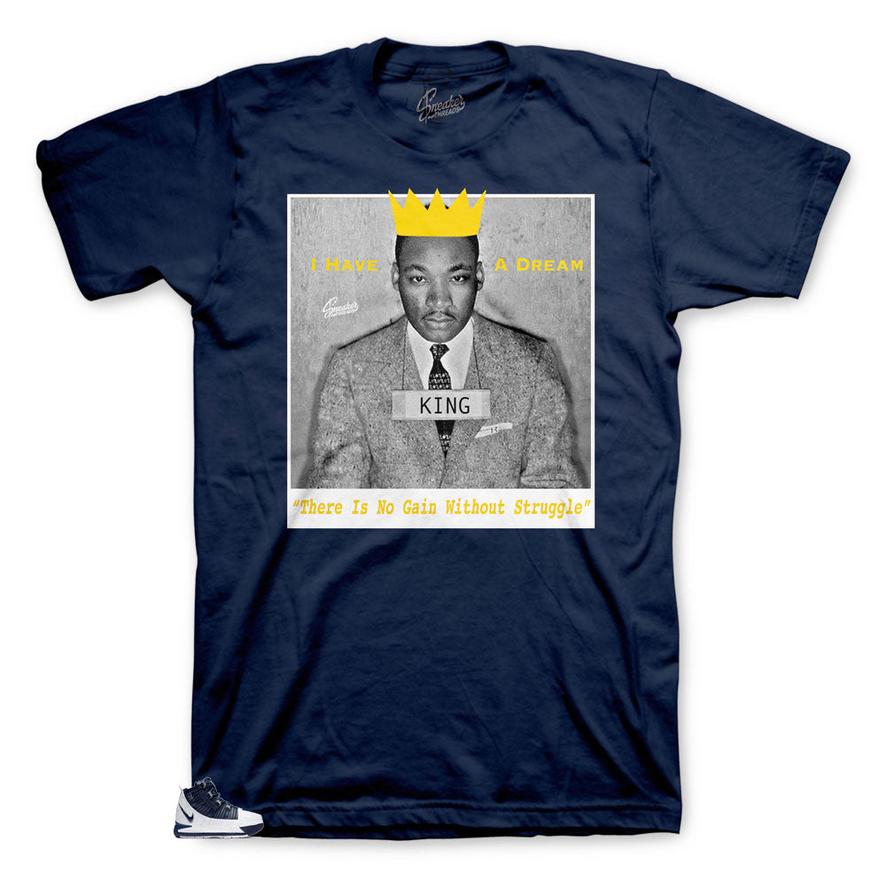 tee shirt collection made to match perfectly with the sneaker Lebron III Midnight Navy