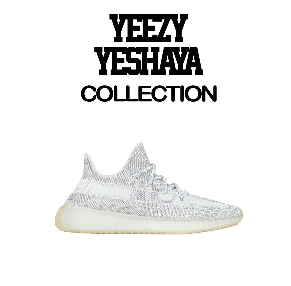 Yeshaya yeezy sneaker collection has matching kids shirt collection 