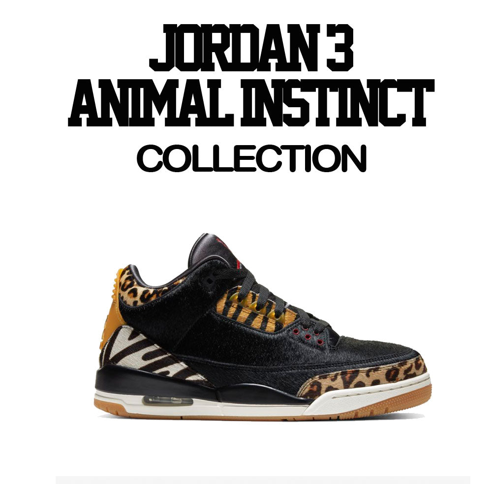 sweater collection designed to match the Jordan 3 animal sneaker collection 