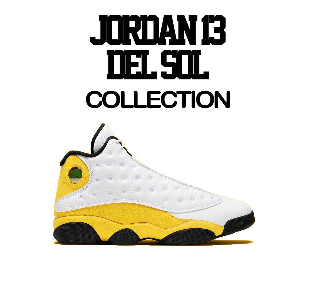 Jordan 13 Del Sol Sneaker Match Tees