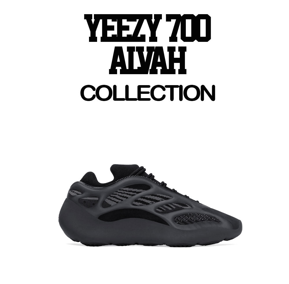 T shirt collection matching with the yeezy 700 Alvah sneakers
