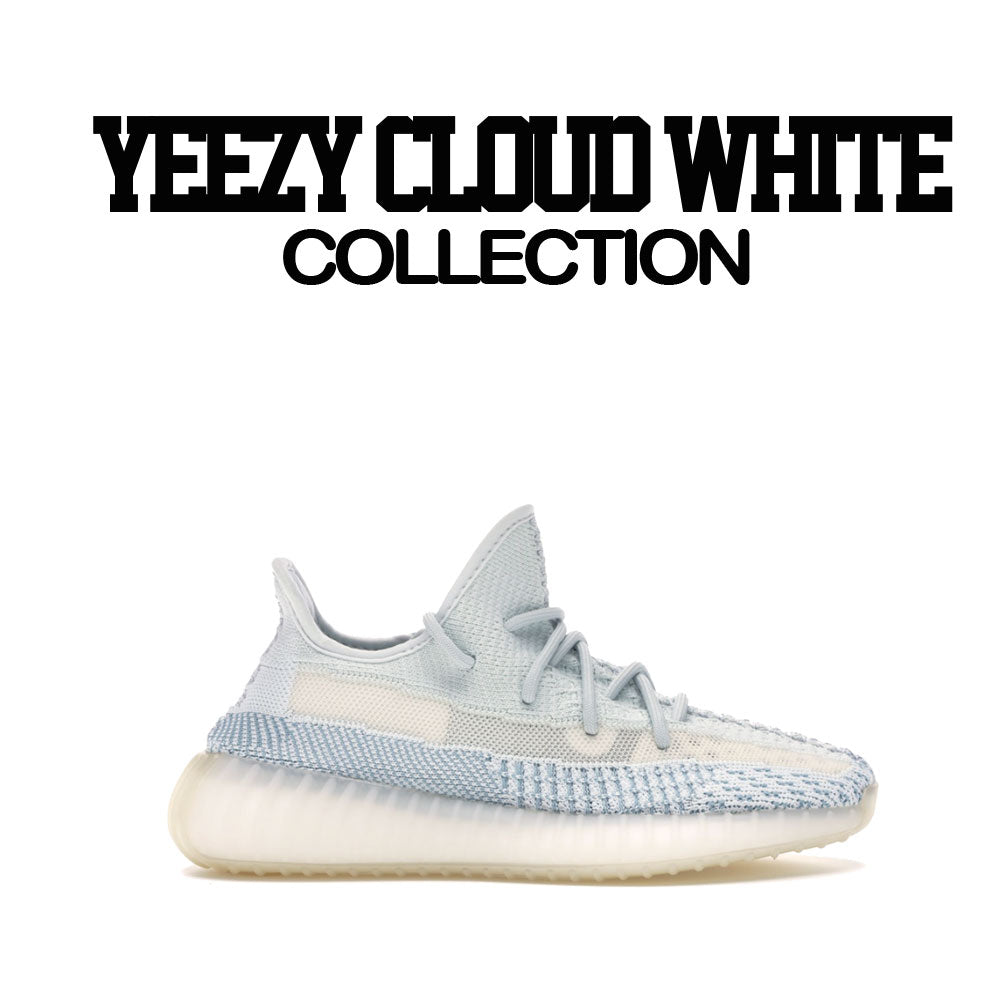 Sneaker tees match yeezy boost 350 cloud white shoes.