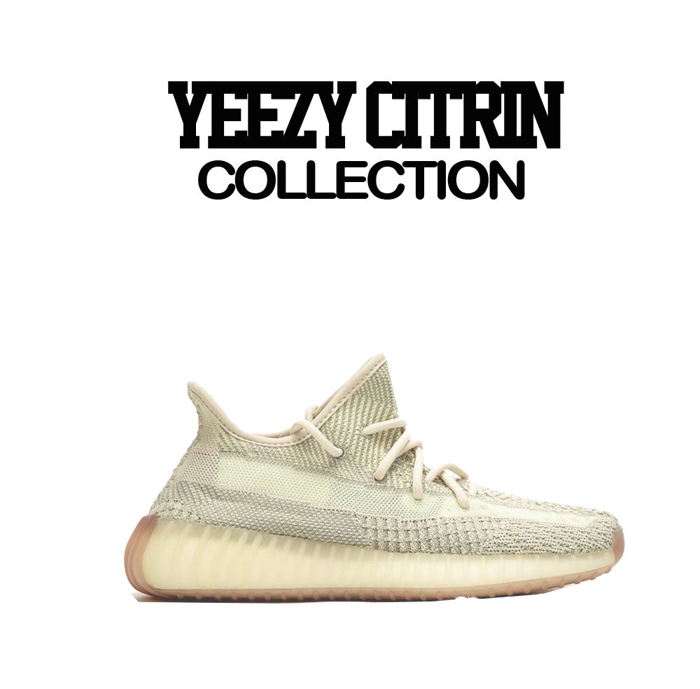 Yeezy 350 Citrin Earned sand shirt to match collection