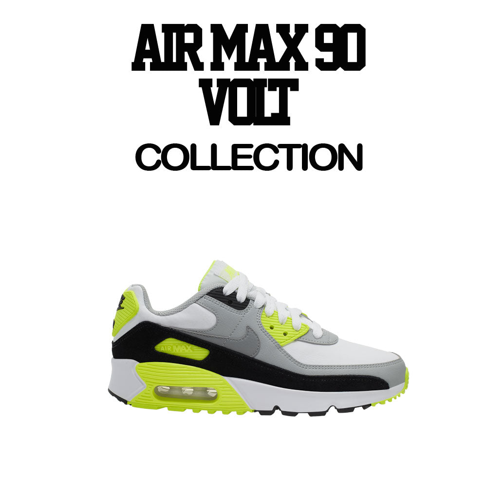 Shirt collection designed to match the volt air max 90s 