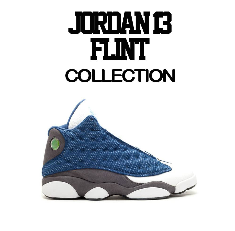 Flint Jordan 13 sneaker collection for women matches tee collection 