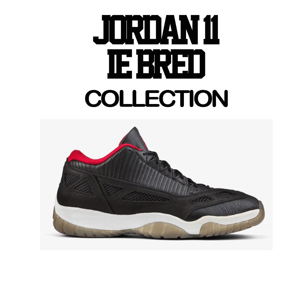 Retro 11 IE Bred Shirt - Repeat - Red