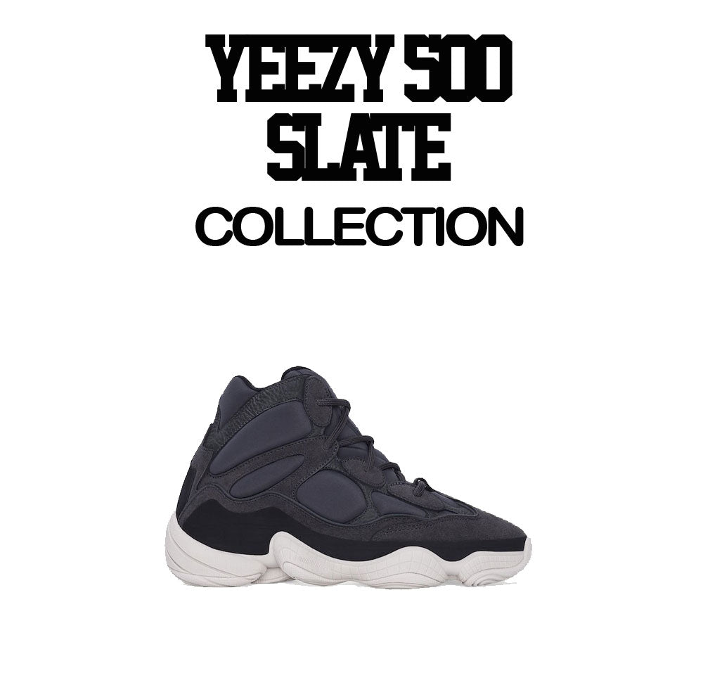 Sneaker collection yeezy slate 500 sneakers matches tees designed perfectly