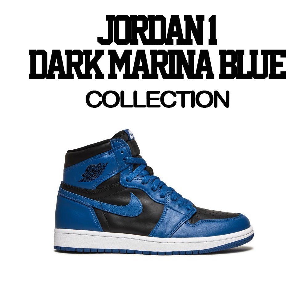 Jordan 1 Dark Marina Blue Sneaker Tees And Matching Outfits Shirts