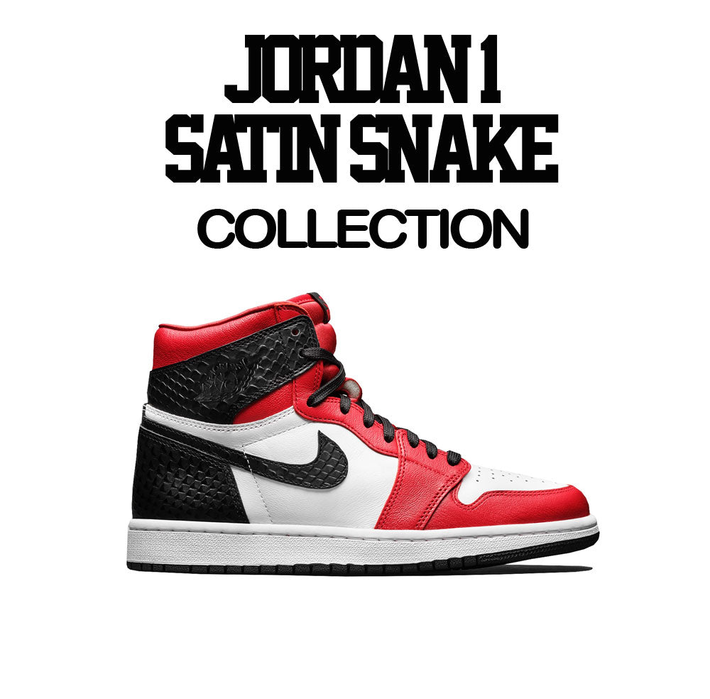 Retro 1 Satin Snake Shirt - Fresh Sneakers - Black