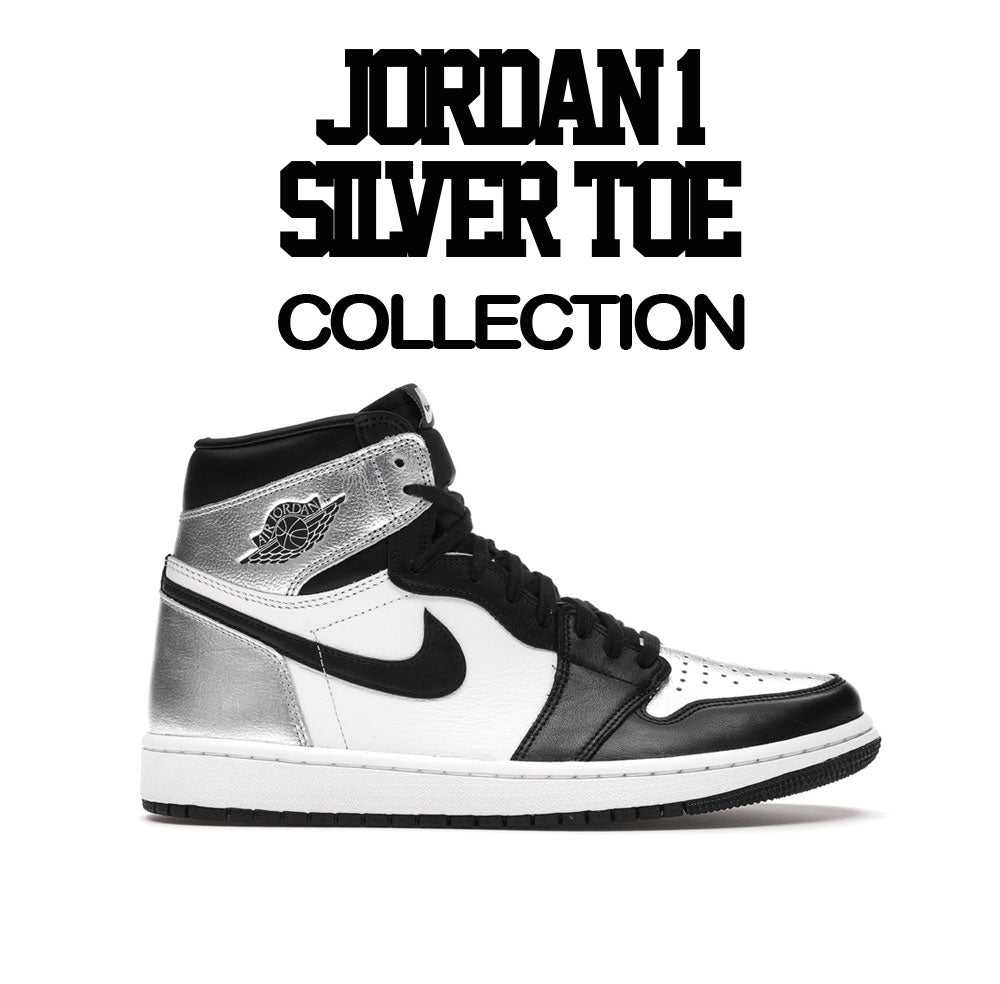 Mens shirts to go with jordan 1 silver toe sneaker collection 