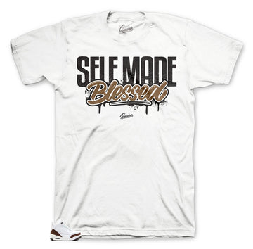 Chocolate white  mocha shirts to match Jordan 3 Mocha