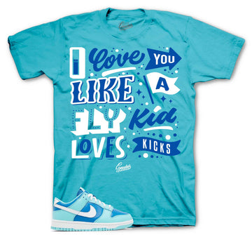 Dunk Low Argon Shirt - Love Kicks - Argon Blue