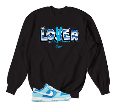 Dunk Low Argon Sweater- Lover Loser - Black