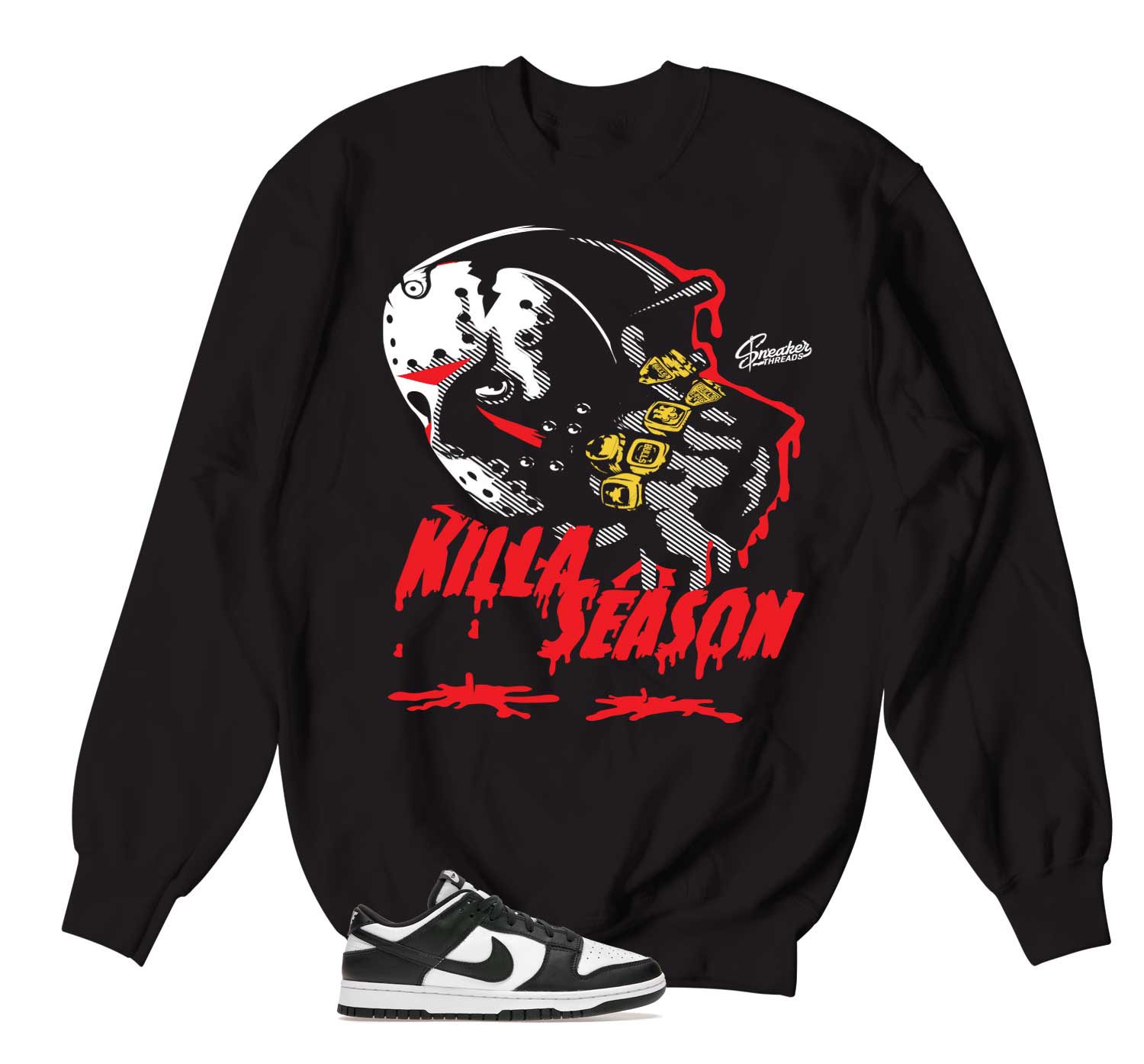 Dunk Panda Sweater - Killa Season - Black