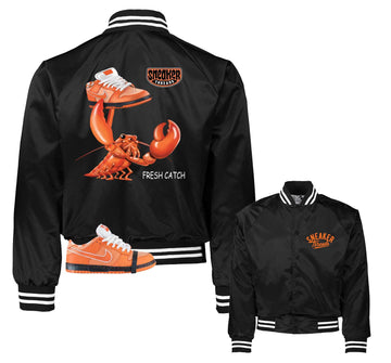 Dunk SB Orange Lobster Satin Jacket - Fresh Catch - Black